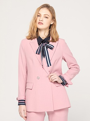 [Star★pick! ]Two-Button Jacket Pink